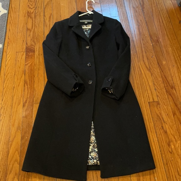 Kenneth Cole Reaction Womens Black Coat - Picture 3 of 9
